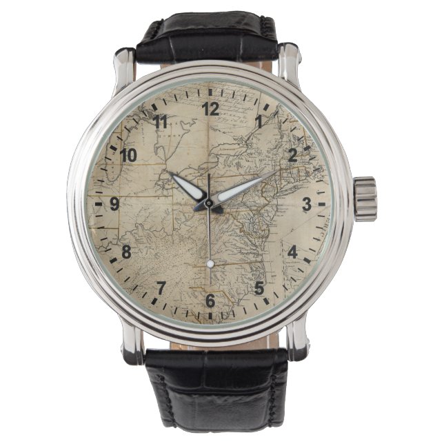 MONTRE MAP : USA, 1783 (devant)
