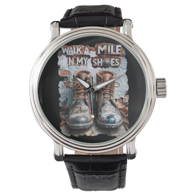 Montre Marcher à un kilomètre dans mes chaussures - Inspi (devant)