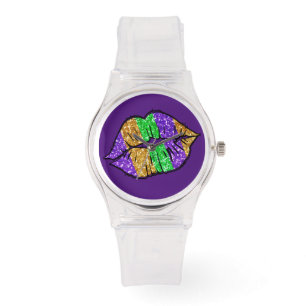Montre Mardi Gras Kiss Watch