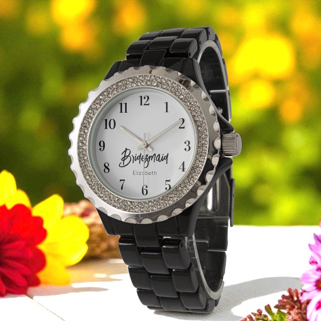 Montre Mariage Noir Blanc Noir Favoriser Cadeau (Créateur téléchargé)