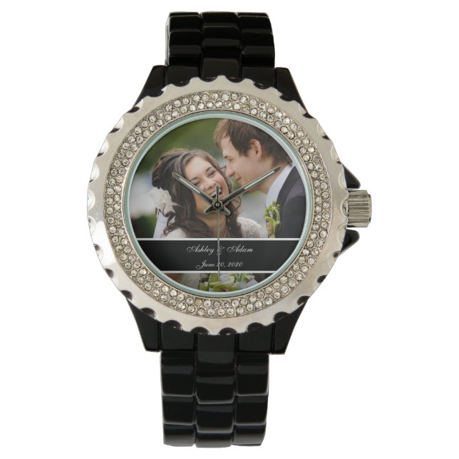 Montre Mariage personnalisé garde photo (devant)
