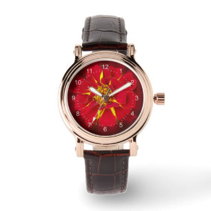 Montre marigold rouge vif