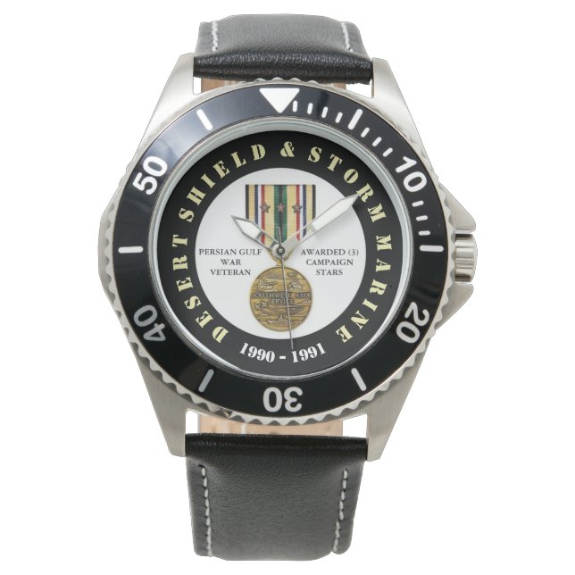 Montre MARINE 3 ÉTOILES DE CAMPAGNE Tempête du désert Mar (devant)