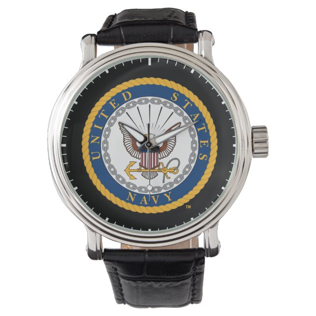 Montre Marine américaine | Emblème de la marine (devant)