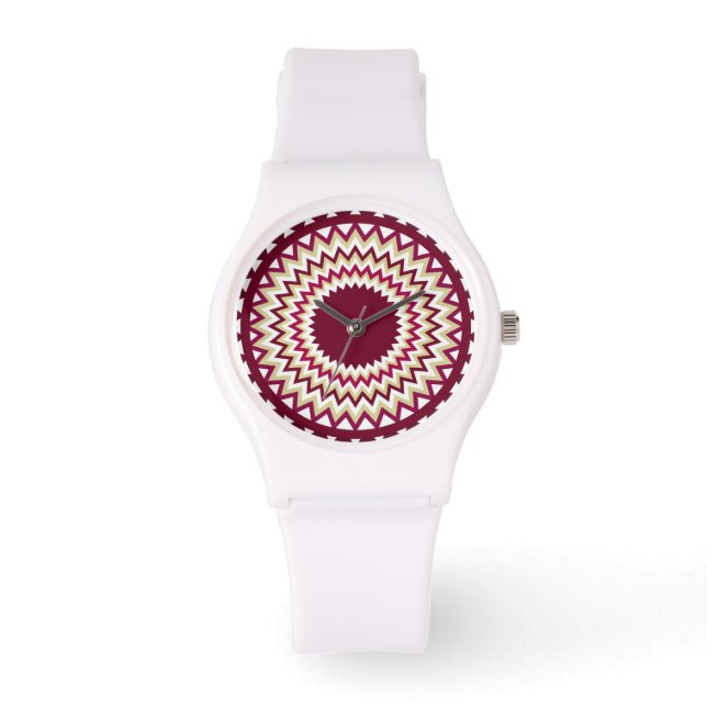 Montre Maroon Zigzag Sud-Ouest (Recto)