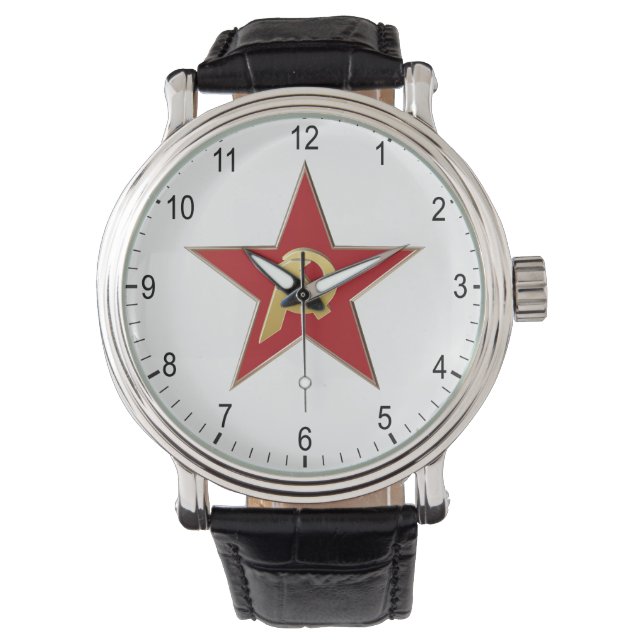 Montre Marteau et faucille dans l'étoile rouge (devant)