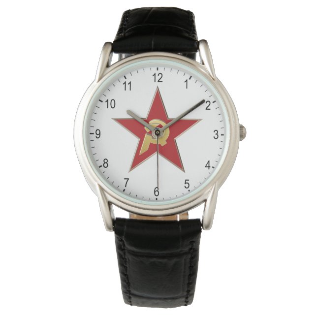 Montre Marteau et faucille dans l'étoile rouge (devant)