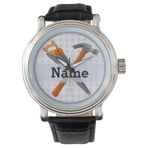 Montre Marteau et scie design pour garçons