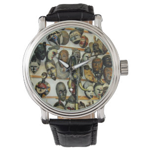 Montre Masques africains