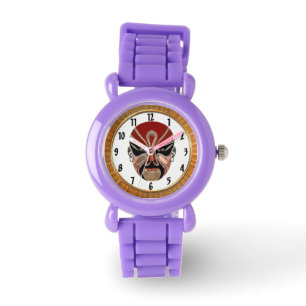 Montre Masques Visuel Opéra De Pékin En Noir Et Rouge5