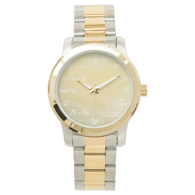 Montre Math Equation Watch For Mathematics Geeks - Or (devant)