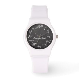 Montre Math Geek Funny Equation Enseignante/Ingénieuse Fe