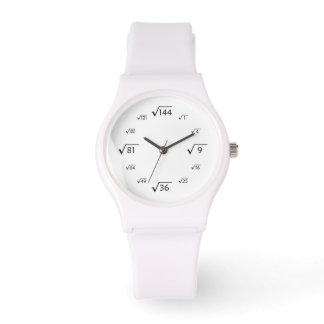 Montre Math racine carré (noir/blanc)