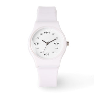 Montre Maths racine Carré (noir/blanc)