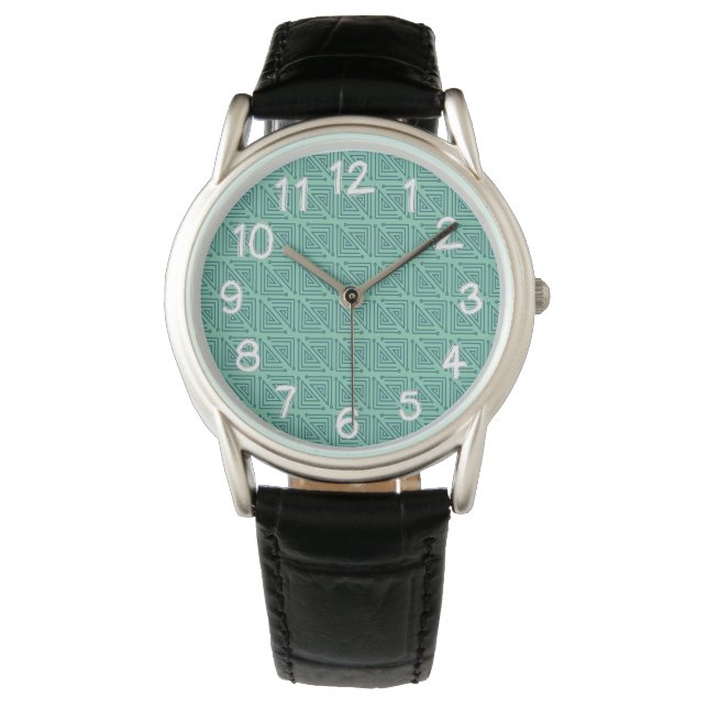 Montre Mazages Turquoises Art déco (devant)