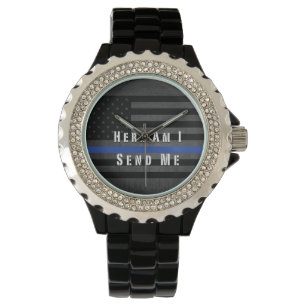 Montre Me voici m'envoie Blue Line que mince observent