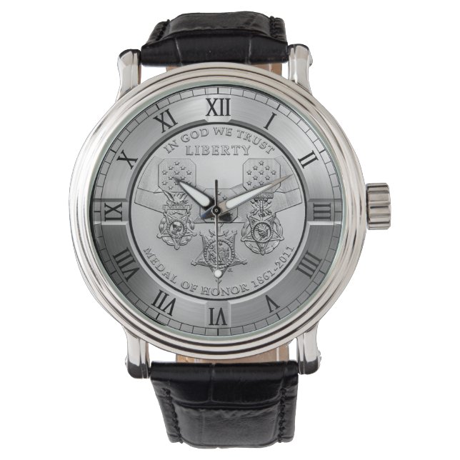 Montre Médaille D'Honneur Dollar D'Argent Commémoratif ~  (devant)