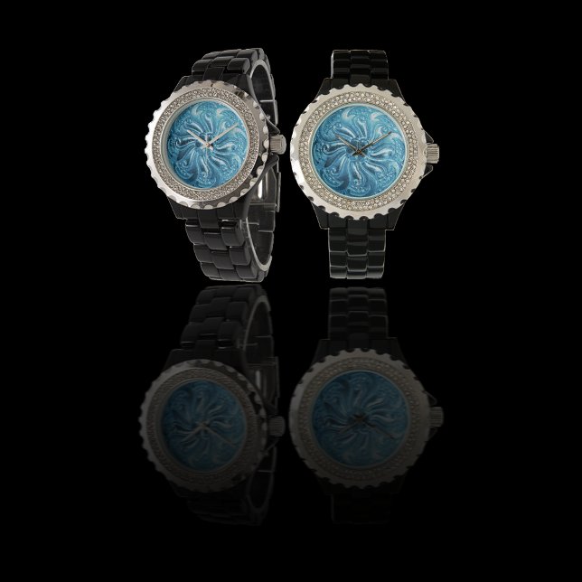 Montre Médaillon occidental turquoise (Créateur téléchargé)