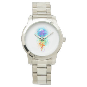 Montre Méduse arc-en-ciel
