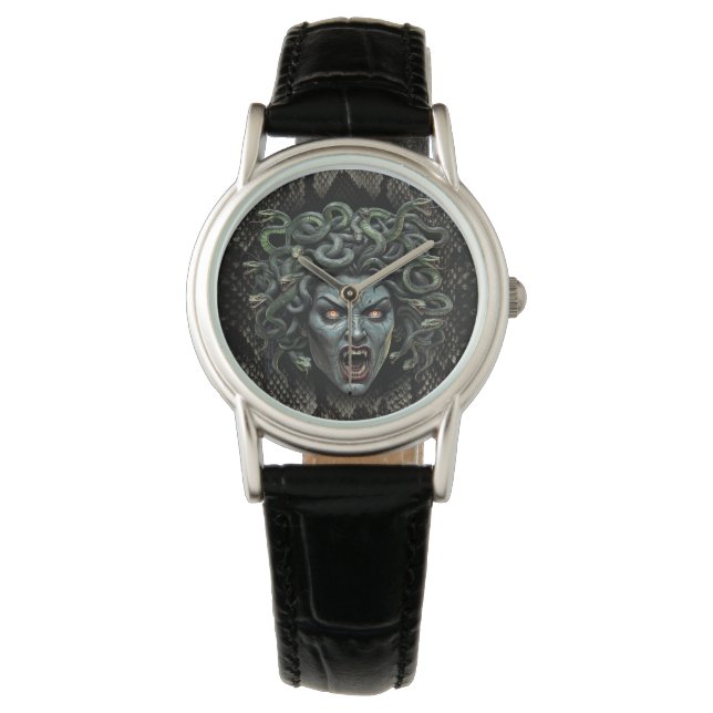 Montre Méduse reine de pierre (devant)