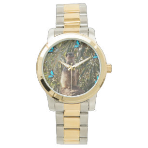 Montre Meerkat Et Papillons,