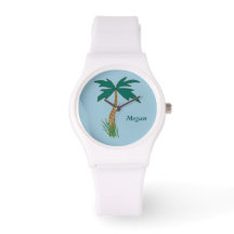 Megan Custom Name Sporty Silicon Watch