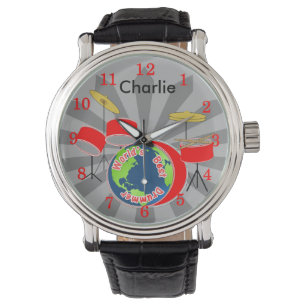 Montre Meilleur batteur mondial personnalisé
