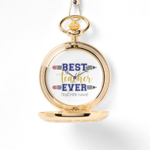 Montre Meilleur enseignant personnalisé jamais - Cadeau C