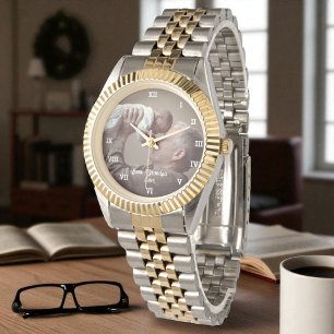 Montre Meilleur Grand-Père Jamais Photo Personnalisée Cré
