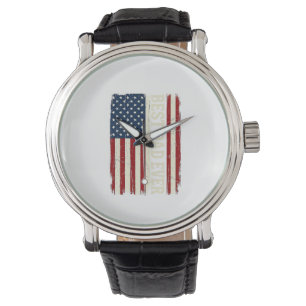 Montre Meilleur Papa de Tous les Temps Drapeau Américain