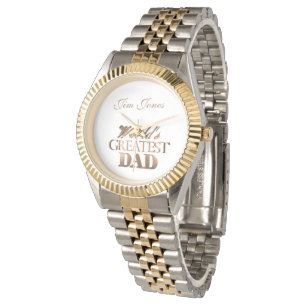 Montre Meilleur papa du monde Élégante typographie Ajoute