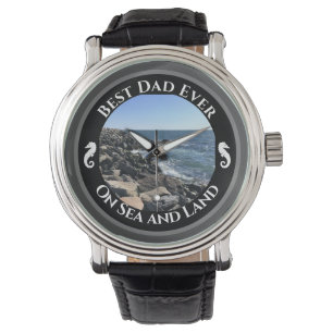 Montre Meilleur Papa Jamais Bleu Océan Atlantique Rocky S