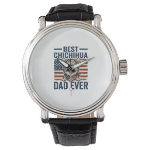 Montre Meilleur père Chihuahua de tous les temps Design d