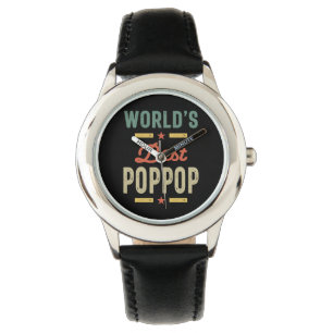 Montre Meilleur PopPop Père Grandpa Cadeau Mens World