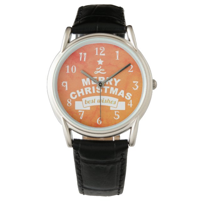 Montre Meilleurs voeux Joyeux Noël et une Bonne Année (devant)