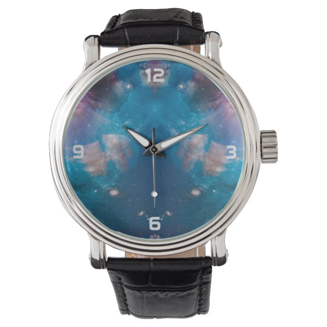 Montre Mélanger les galaxies bleu marine, étoile avec océ (devant)