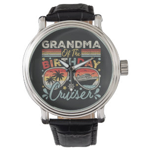 Montre Mémé du croiseur d'anniversaire vacances vintage