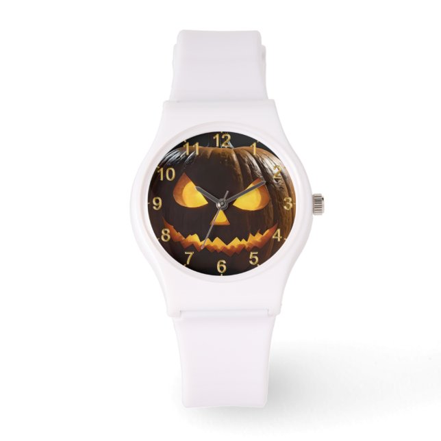 Montre Menacer Citrouille Halloween, (Recto)