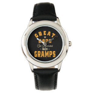 Montre Mens Great Dads Obtenez Promu À Gramps Cadeau