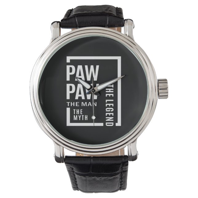 Montre Mens Pawpaw L'Homme Le Mythe La Légende Cadeau (devant)