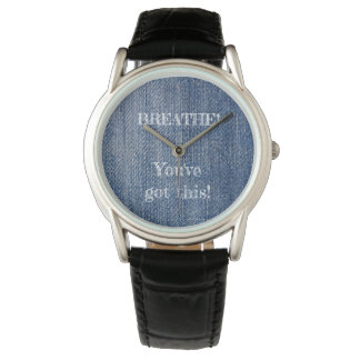Montre Mens Watch Black Leather Male Enseignant Cadeau Cl