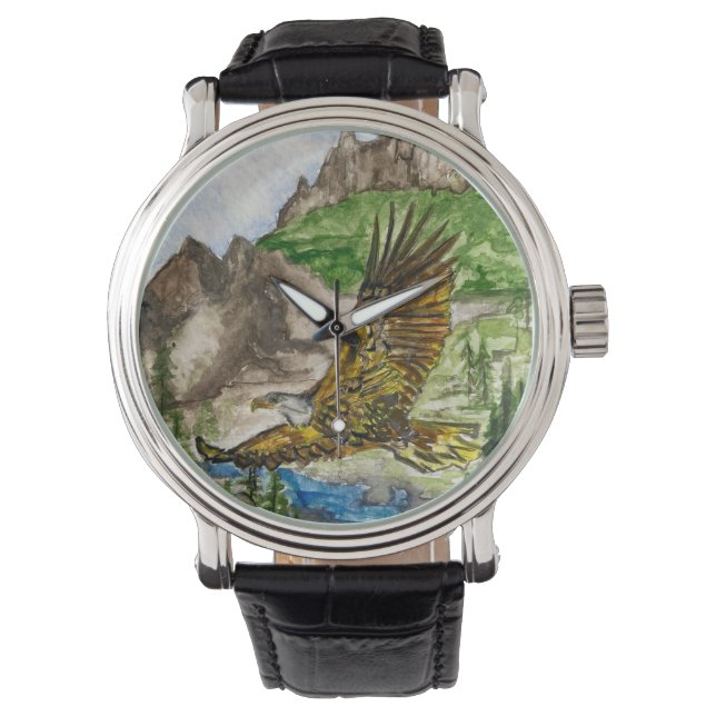 Montre Men's Watch with Eagle Original Artwork (devant)