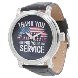Montre Merci pour votre service : Jour des vétérans 2025