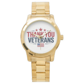 Montre Merci pour votre service, la fête des vétérans et