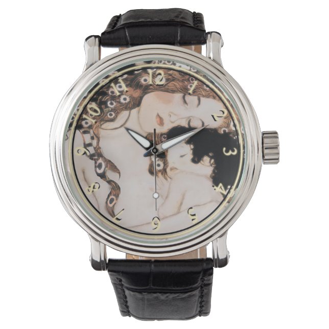 Montre Mère et enfant par Gustav Klimt (devant)