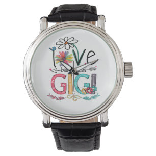 Montre Mère J'Aime Être Appelée Gigi Sunflower Anniversai