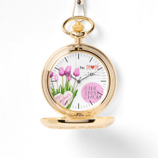 Montre Mère's Day Gold Pocket Watch