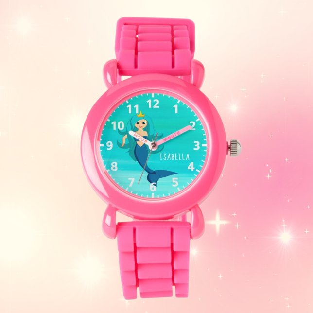 Montre Mermaid princesse turquoise océanique fille (Créateur téléchargé)