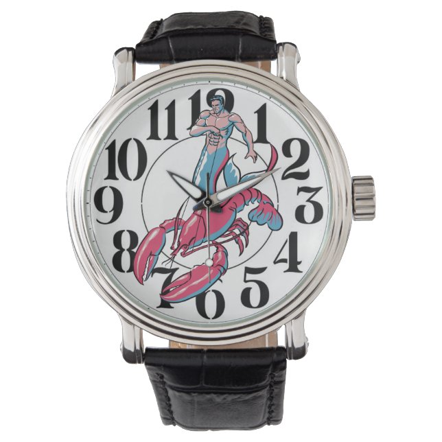 Montre Merman Riding Lobster Watch (devant)