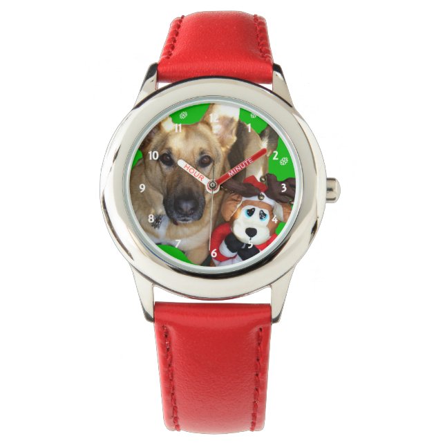 Montre Merry Christmas German Shepherd Watch (devant)